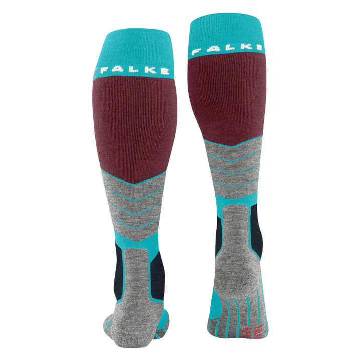 Falke SK4 Advanced Women Skiing Knee-High Socks - Peacock Blue