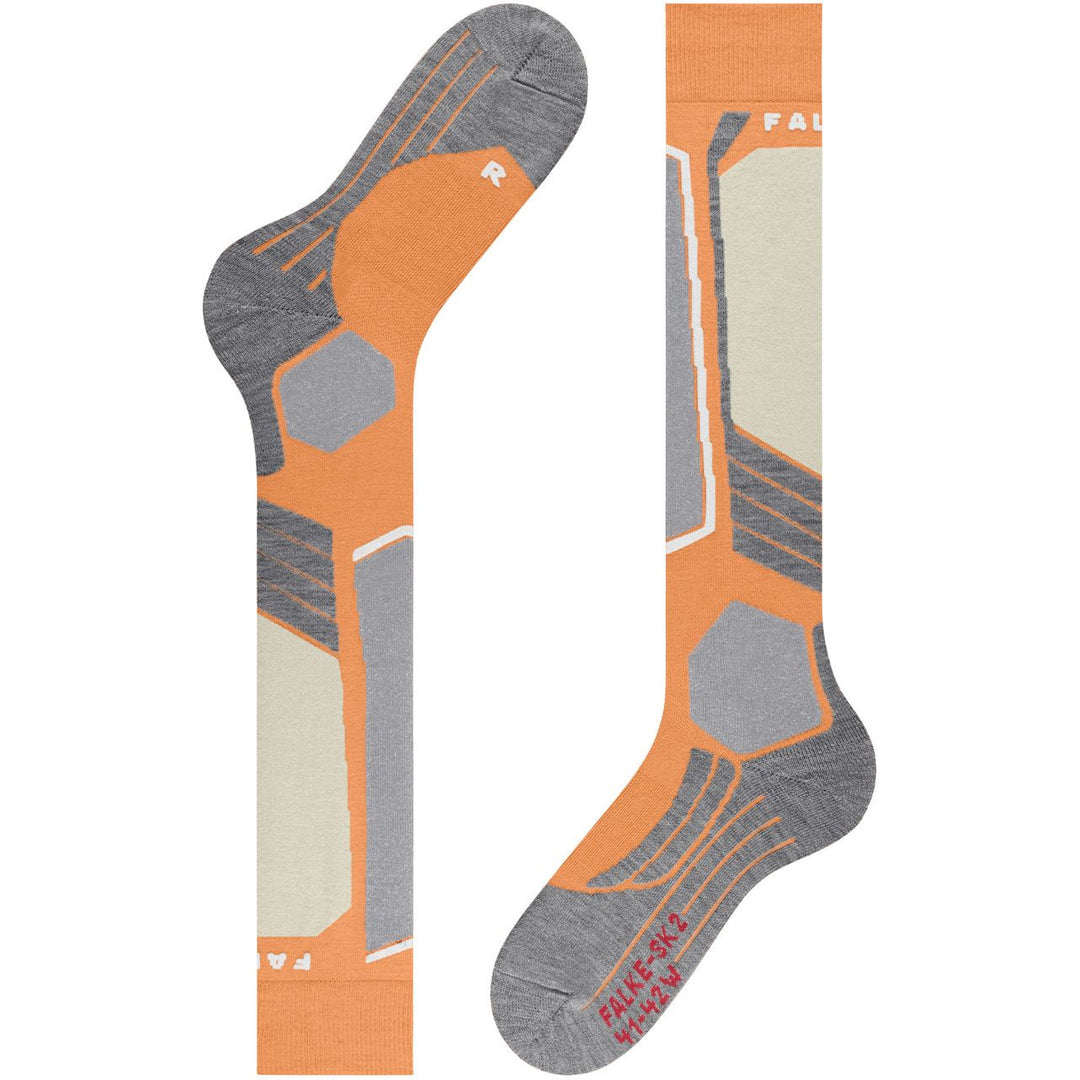 Falke SK2 Intermediate Women Skiing Knee-High Socks - Orangette
