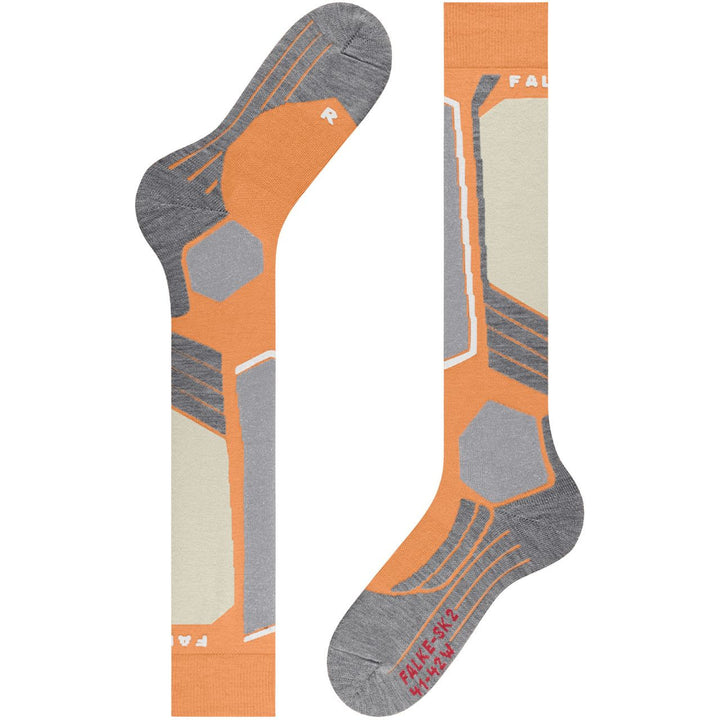 Falke SK2 Intermediate Women Skiing Knee-High Socks - Orangette