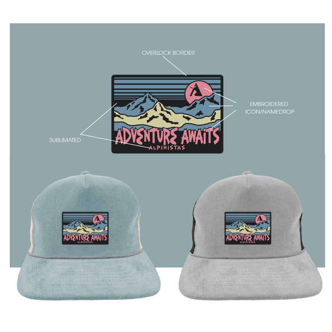 Alpinistas Adventure Awaits Corduroy Hat