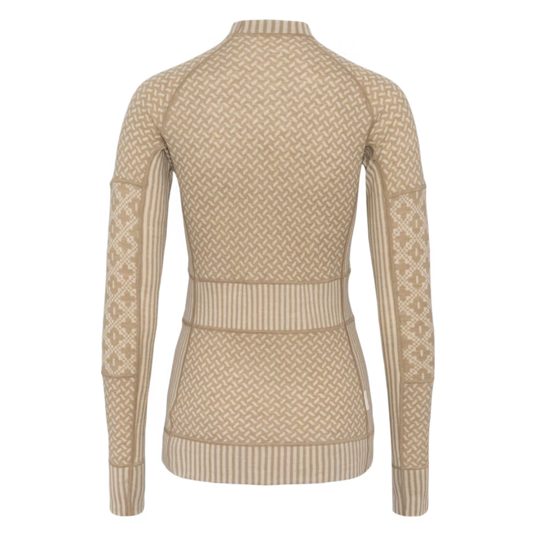 Kari Traa Smekker Long Sleeve Baselayer - 100% Merino Wool Mocha