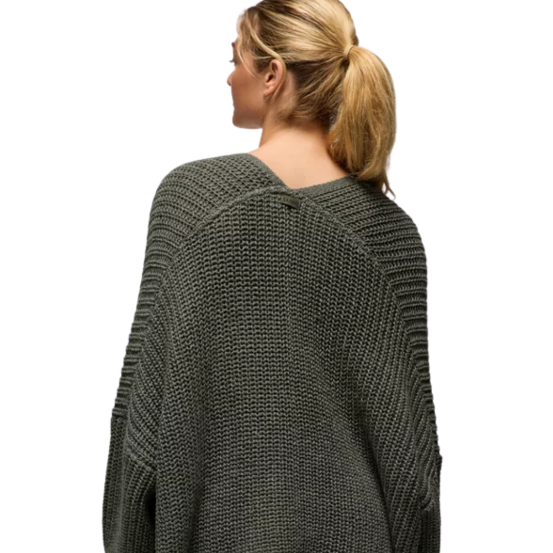 Prana Sunday River Long Cardigan - THYME