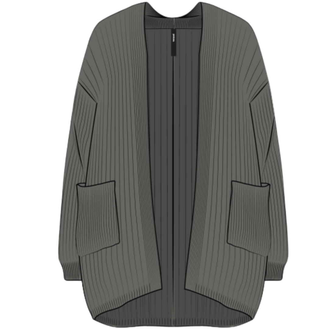 Prana Sunday River Long Cardigan - THYME