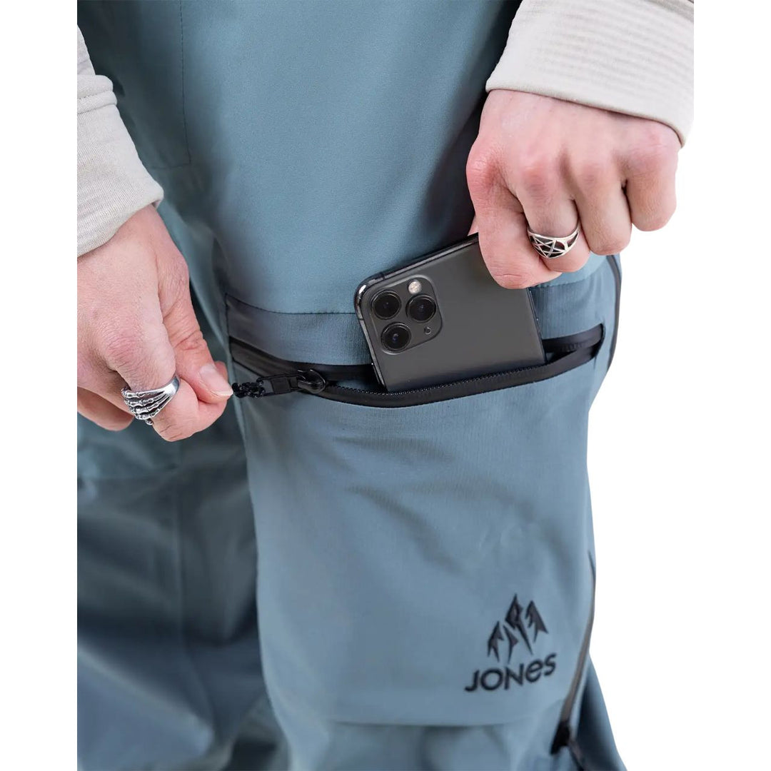 Jones Mtn Surf Rec Bib Atlantic Blue- Pant - Atlantic Blue