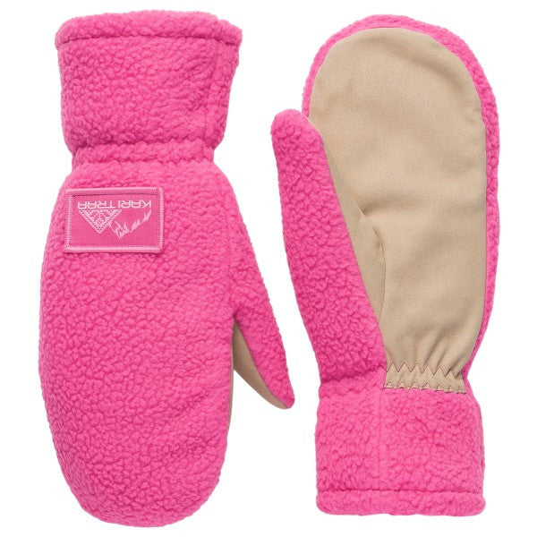 Kari Traa Røthe Pile Mittens - Bright Pink
